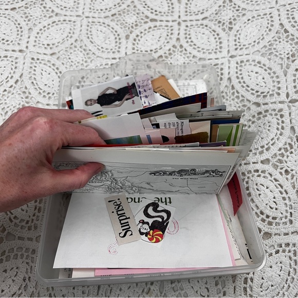 Sterilite pencil box loaded with paper ephemera #9 - Picture 10 of 17